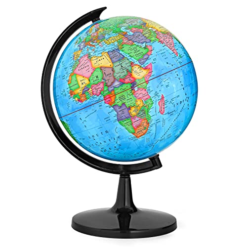 GOCHANGE Classroom Globes Elementary, 13in Political Teaching Globe with Countries & Capitals & State Capitals, Large Globes for Adults & Children - Image 1