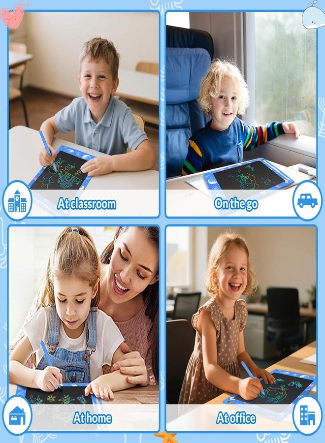 Mafiti LCD Writing Tablet 8.5 Inch Electronic Writing Drawing Pads Portable Doodle Board Gifts for Kids Office Memo Home Whiteboard Blue - Image 5