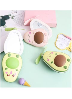 Generic Mini Avocado Makeup Mirror Fan with LED Light, USB Charging, Portable  - Image 4
