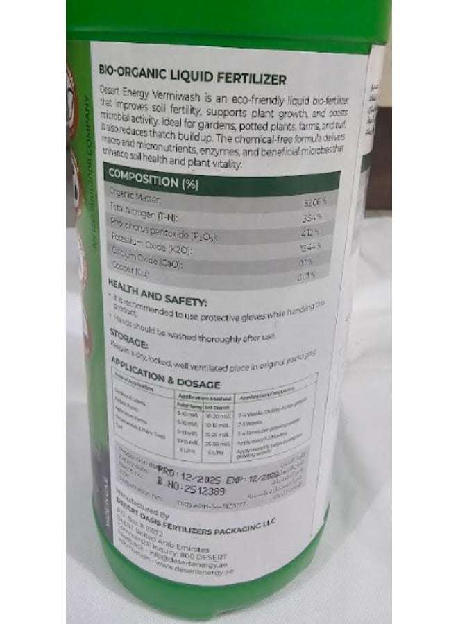 Desert Energy Vermiwash Premium vermicompost Extract, Bio Organic Fertilizer - Image 3