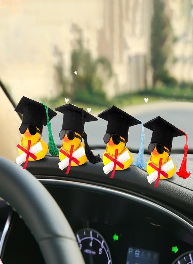 wonuu Graduation Certificate Rubber Ducks, Car Ornament Dashboard Decorations Duck Graduation Photo Props Gift for Associate, Bachelor, Graduates, Master, Doctor, Ph.D, Black - Image 4