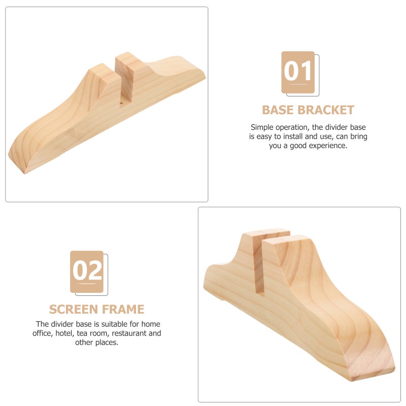 Room Divider Stand Screen Panel Feet Room Divider Bracket Partition Base - Image 3