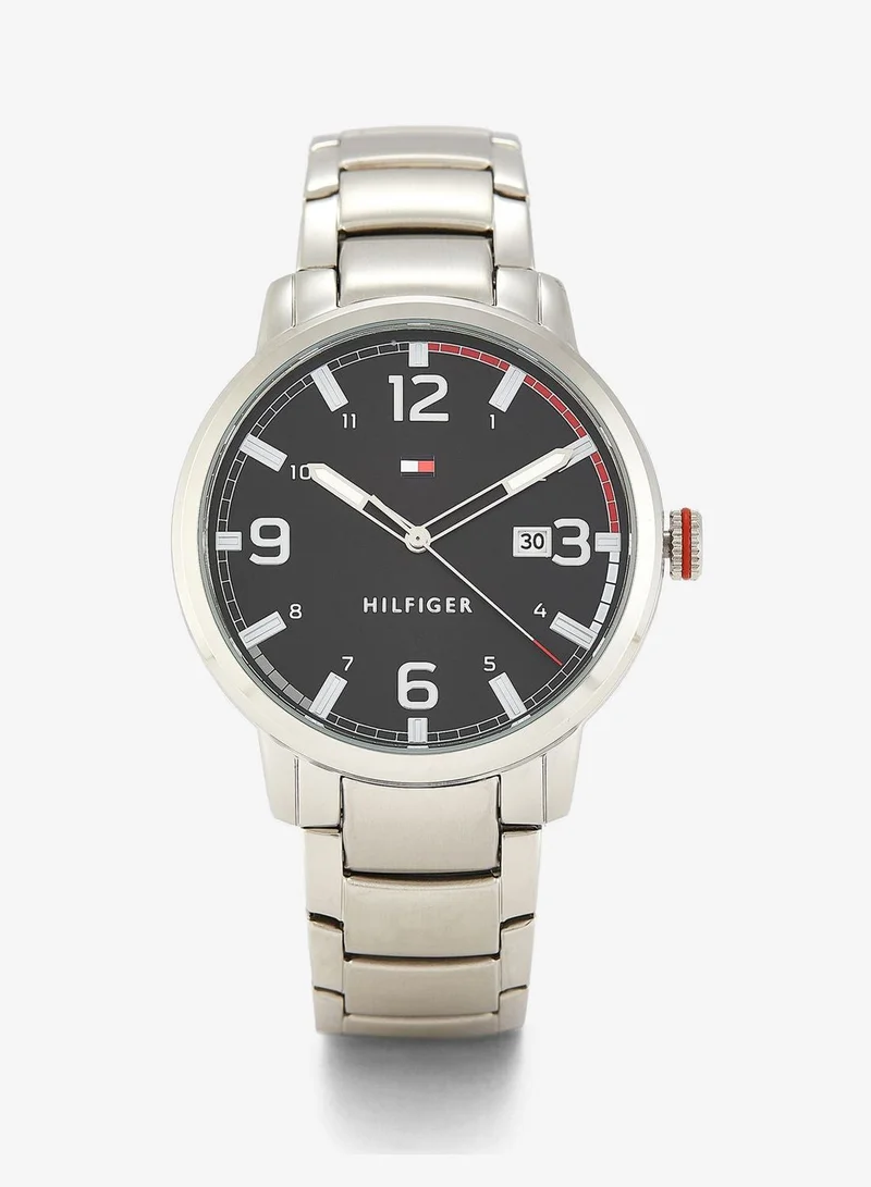 3-Hand Mens Quartz Movement Watch With Silver Stainless Steel Bracelet - 1791755