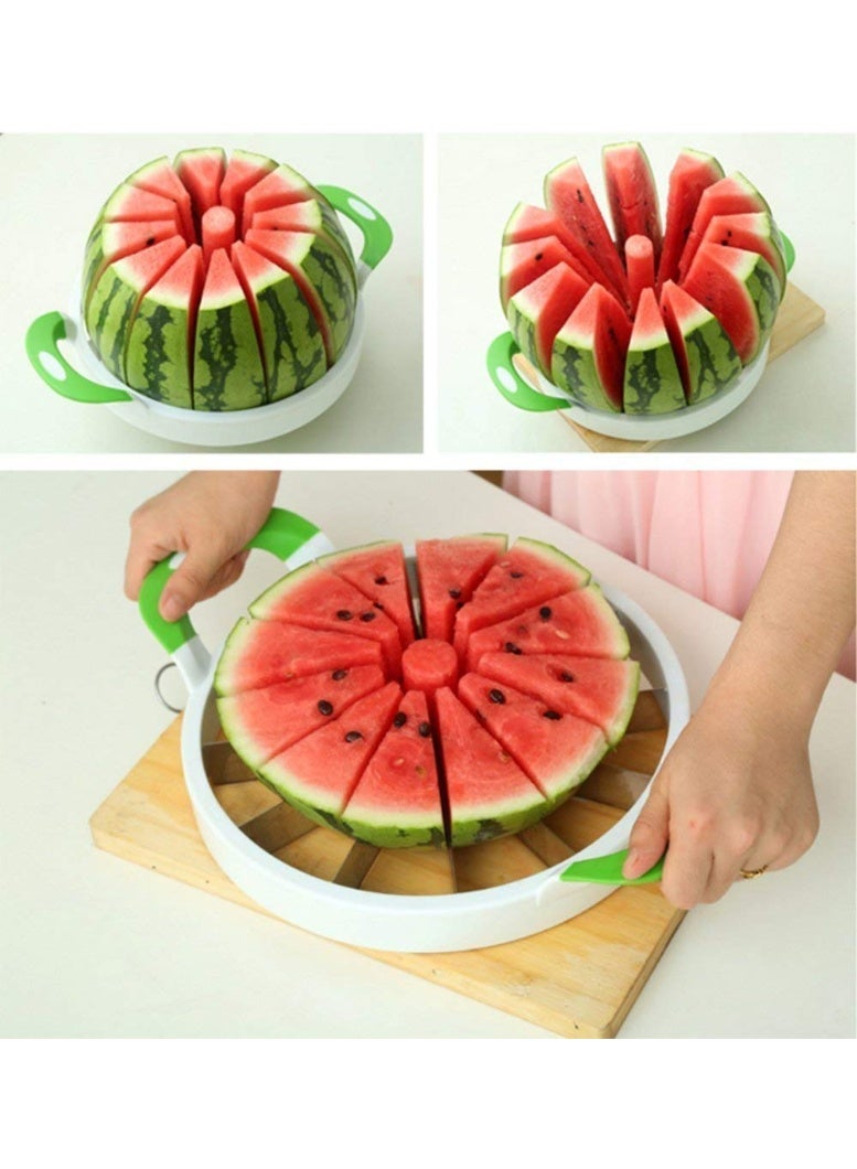 Multi Function Watermelon Cutter and Fruit Slicer Kitchen Tool for Easy Watermelon Melon and Fruit Cutting Serving - Image 2