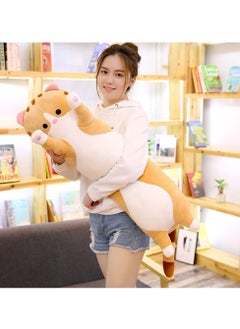 MAGIC VAULT Lovely Plush Cat Doll Cute Cartoon Soft Stuffed Kitten Pillow Long Throw Sleeping Pillow Doll Toy Gift for Kids,Girls 50cm (BROWN)  - Image 5