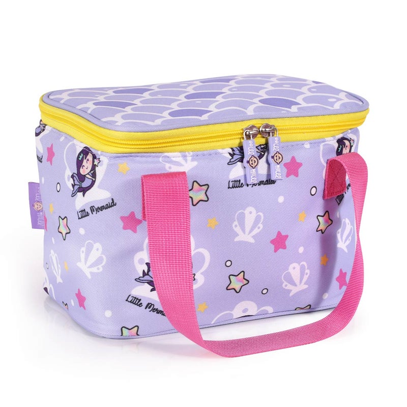 Milk & Moo Kids Lunch Bag, Insulated Lunch Bag For Kids, Lightweight, Little Mermaid Design Cooler Thermal Bag For Toddler Boys and Girls, Suitable For Pre-School, Kindergarten, Elementary Grade - Image 1
