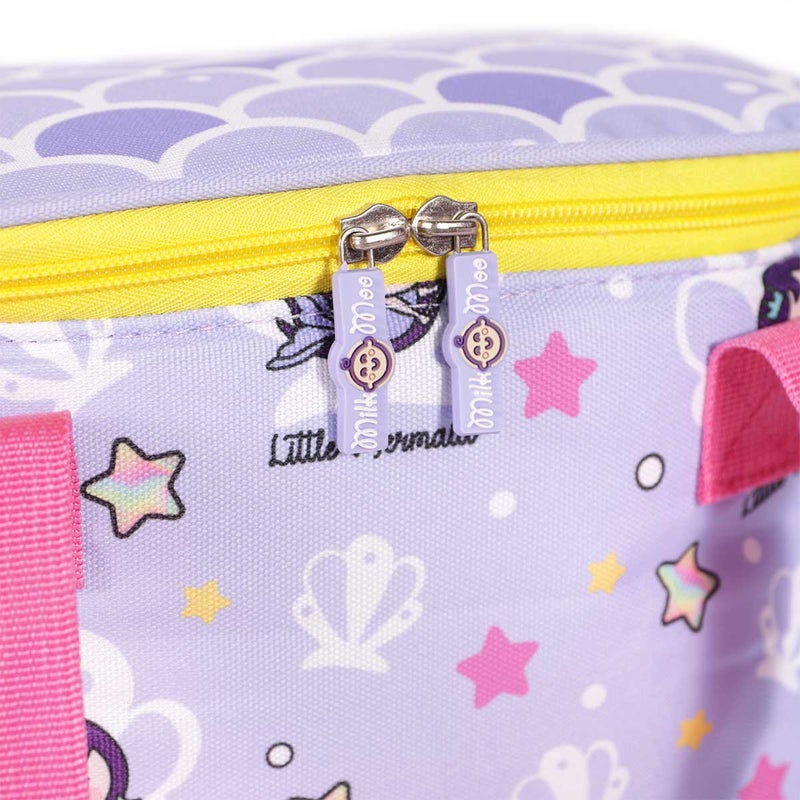 Milk & Moo Kids Lunch Bag, Insulated Lunch Bag For Kids, Lightweight, Little Mermaid Design Cooler Thermal Bag For Toddler Boys and Girls, Suitable For Pre-School, Kindergarten, Elementary Grade - Image 3