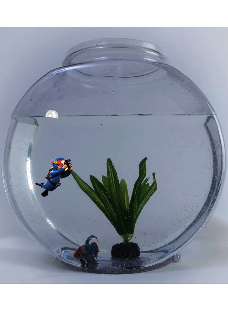 Zikra Floating Fish Tank Decorations，Aquarium Decorations, Lovely Diver Fish Tank Decorations, Floating Device Fish Tank Accessories，Suitable for All Kinds of Fish Tanks（2 Pack） - Image 2