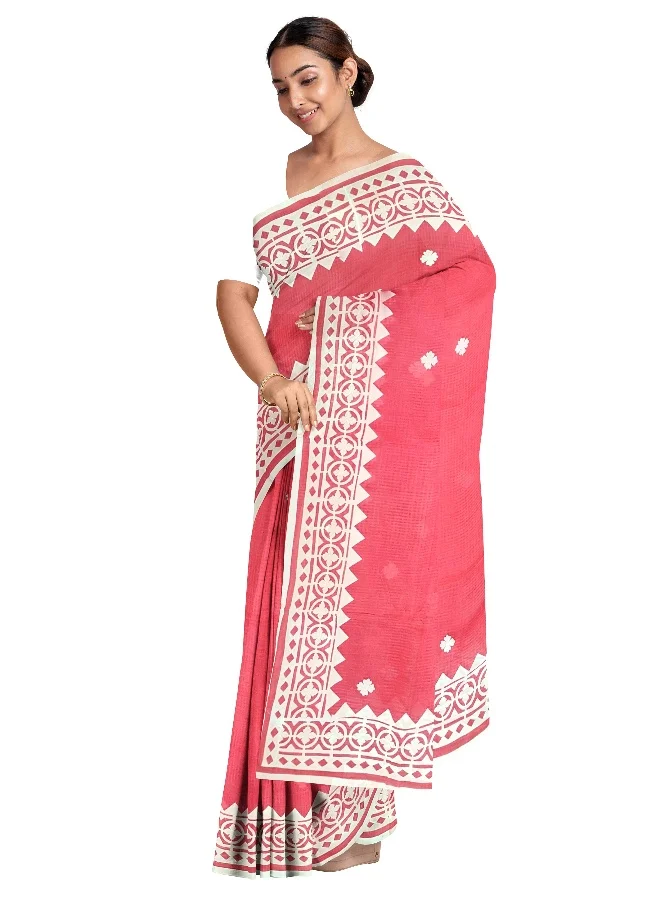Parinita Sarees ساري خوخي كوتا بتطريز للنساء