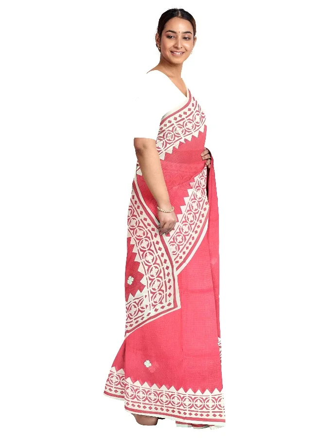Parinita Sarees ساري خوخي كوتا بتطريز للنساء