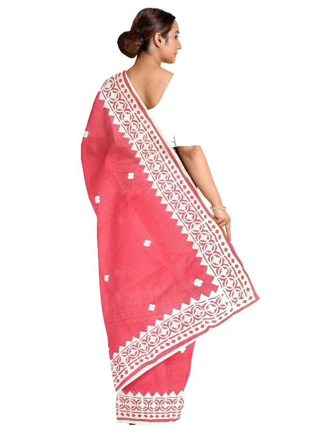 Parinita Sarees ساري خوخي كوتا بتطريز للنساء