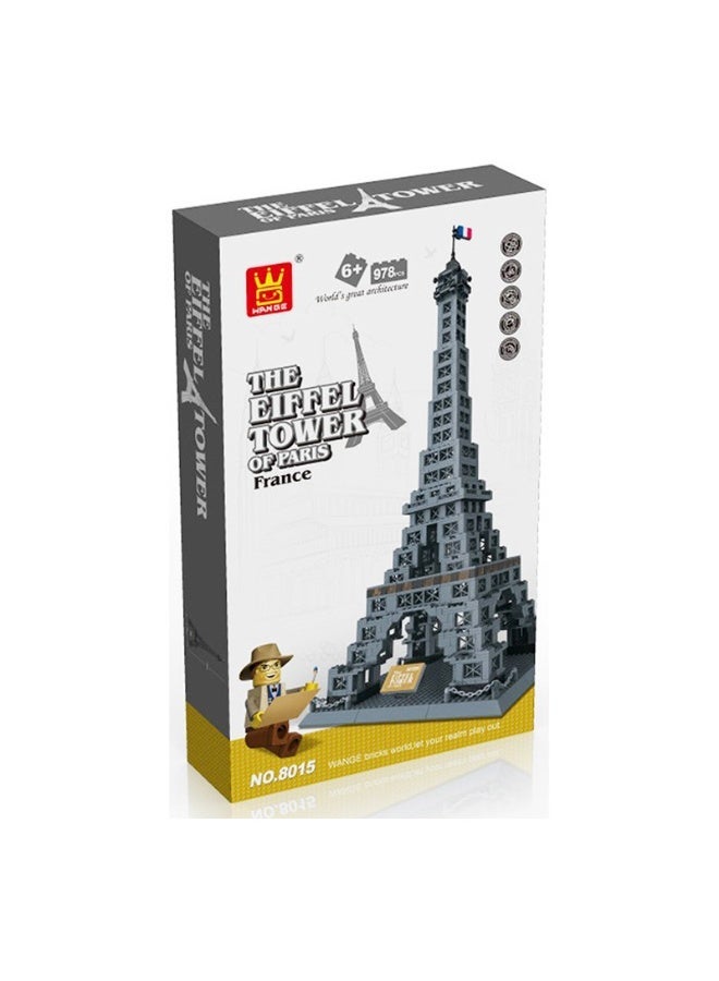 wange Eiffel Tower Paris France Building Blocks Set 5217 (Age 6+ , 978 Pieces) - Image 2