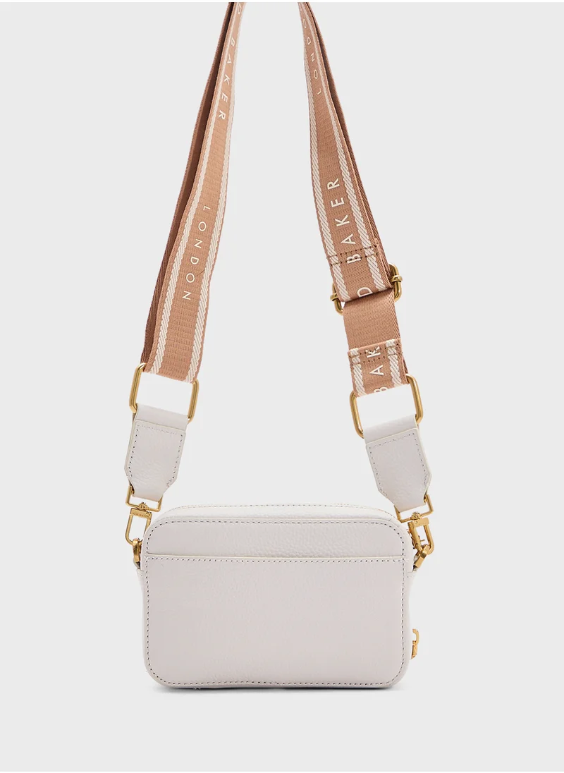 Ted Baker BARIA Mini Webbing Faux Raffia Camera Bag