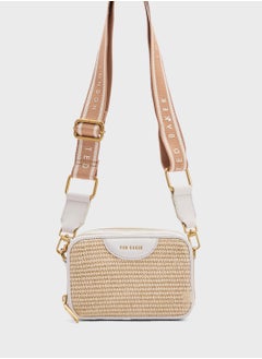 Ted Baker BARIA Mini Webbing Faux Raffia Camera Bag  - Image 1