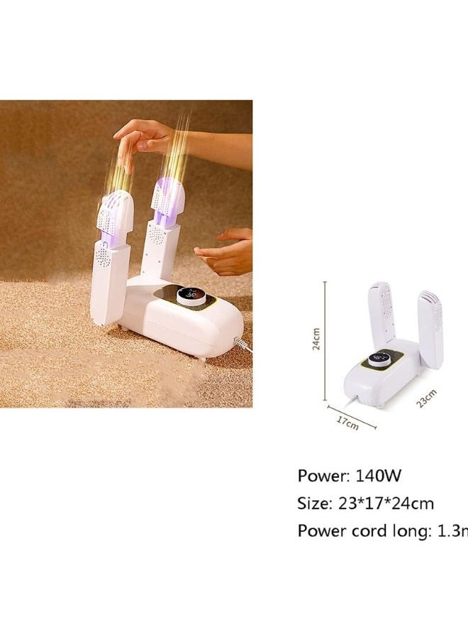 Generic Electric Shoe Heat Dryer, Foldable Adjustable Purple Light Shoe Warmer, Shoe Boot Dryer, Shoe Dryer, Touch Switch 3 Gear Time Setting Shoe Quick Drying - Timing Adjustable  - Image 4