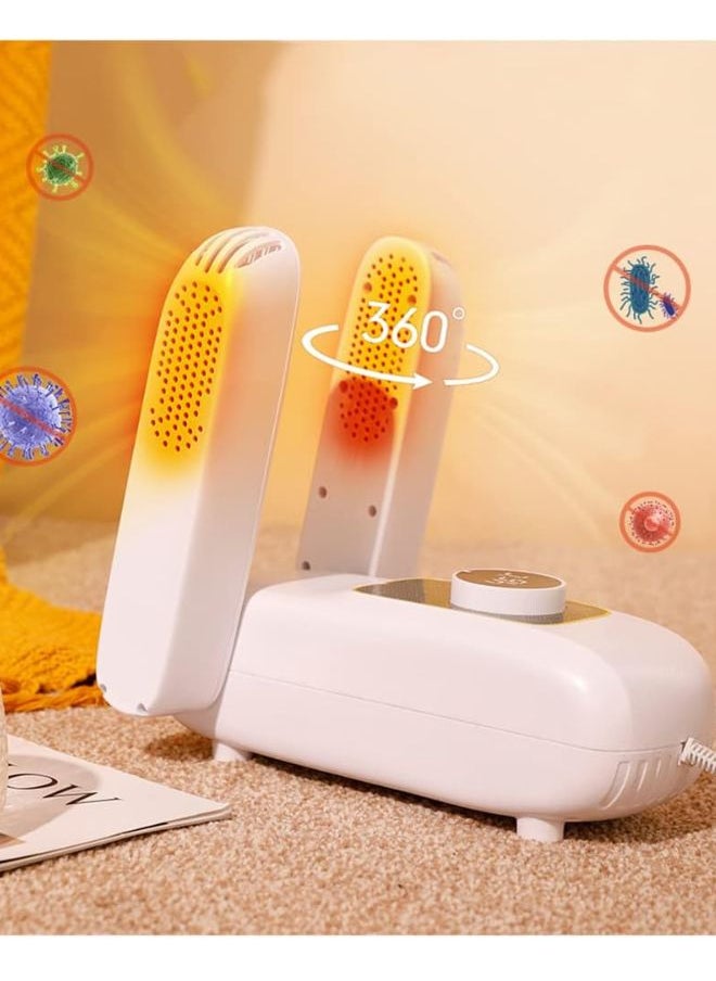 Generic Electric Shoe Heat Dryer, Foldable Adjustable Purple Light Shoe Warmer, Shoe Boot Dryer, Shoe Dryer, Touch Switch 3 Gear Time Setting Shoe Quick Drying - Timing Adjustable  - Image 2