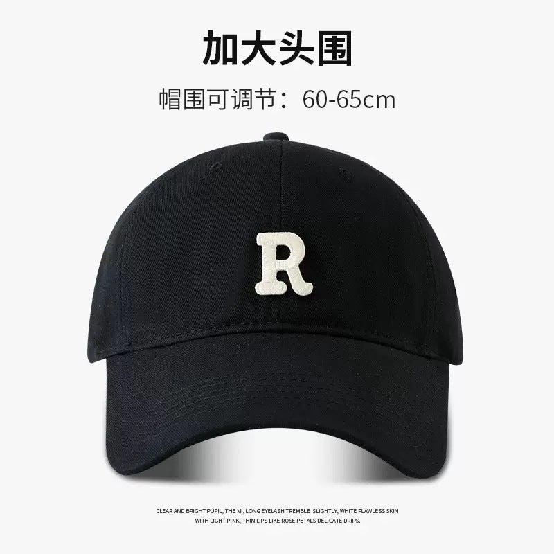 2025 New Style Large Brim Baseball Cap for Men - Sun Protection, Breathable, Adjustable Combed Cotton Hat