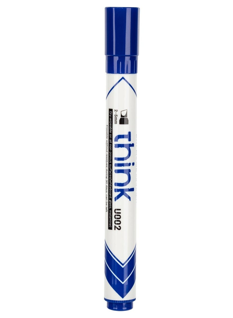 Deli Whiteboard Marker Blue 2-5mm 12 Pieces Dry Erase - Image 3