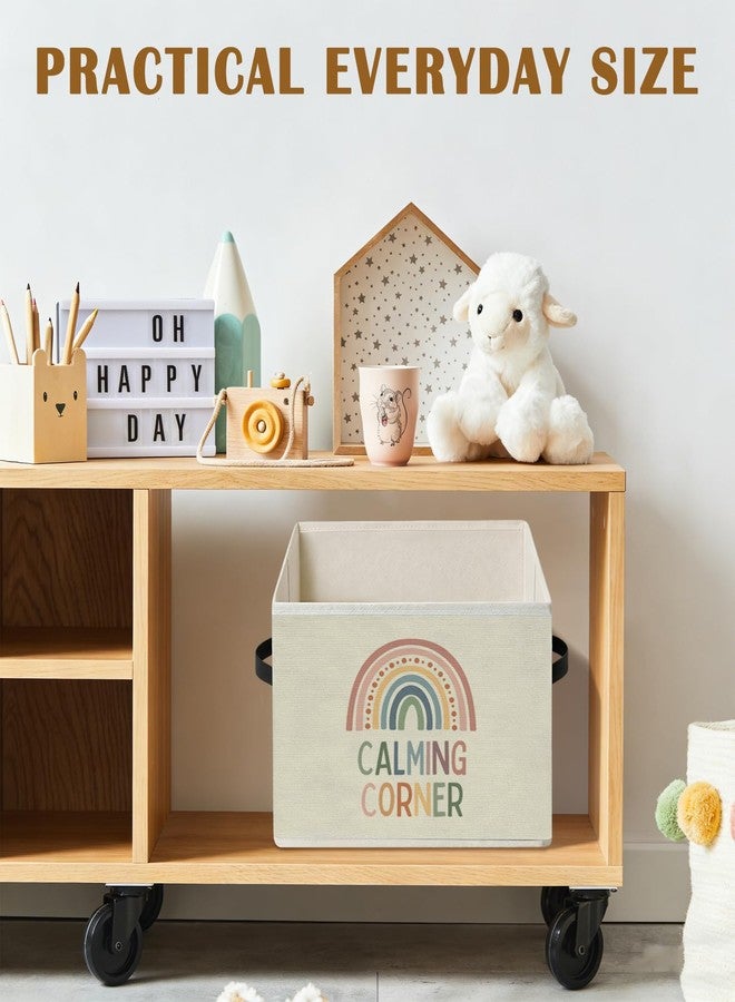Dilemat Calming Corner Basket Storage Bins Box,Boho Classroom Decor,Calming Corner Mental Health Foldable Collapsible Storage Basket Organizer for Therapy School Counselor Office Classroom Bedroom - Image 4