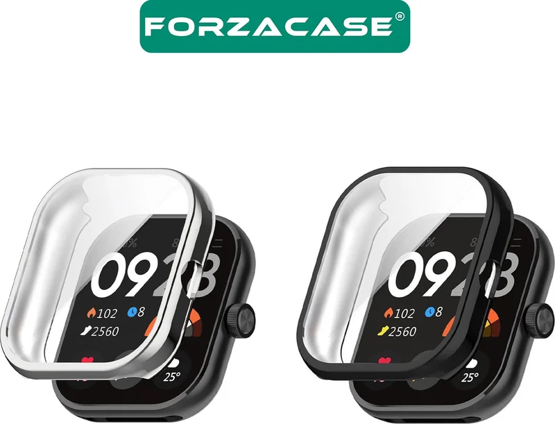 فورزاكاس Silicone Case with Closed Front Screen Protection Compatible with Xiaomi Redmi Watch 4 - FC010