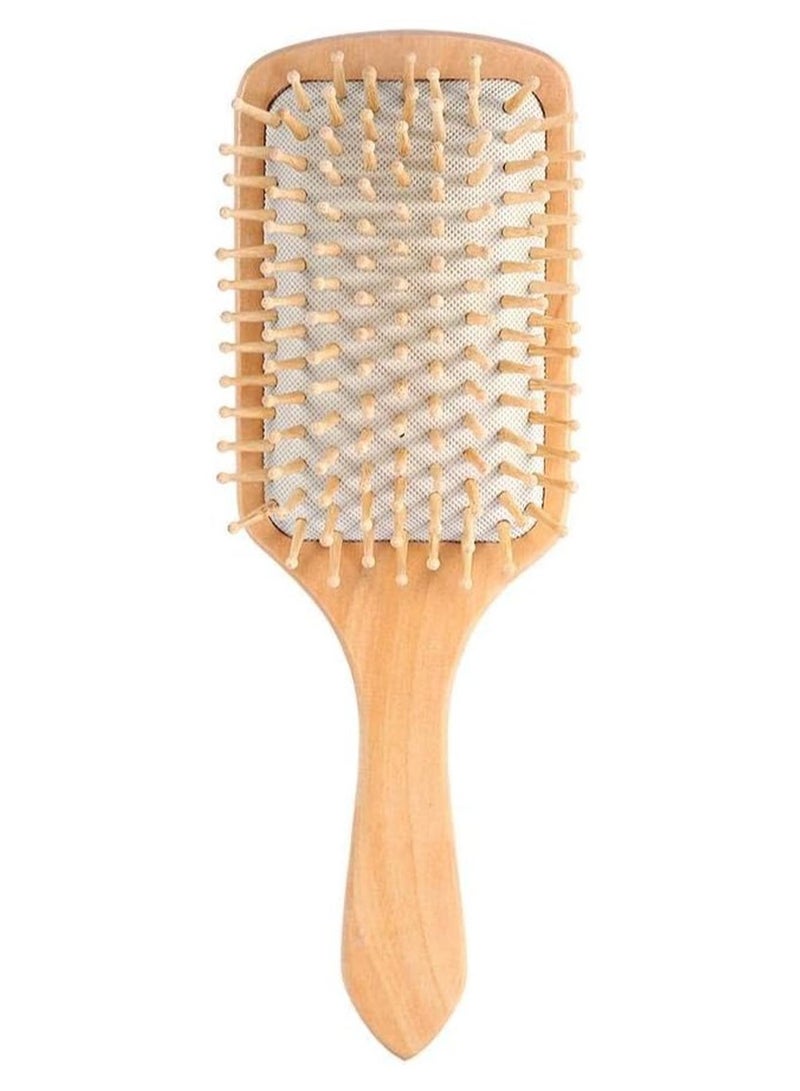 ORiTi مشط خشبي طبيعي مضاد للكهرباء الساكنة من أوريتي/وسادة هوائية صحية للعناية بالشعر - Image 1