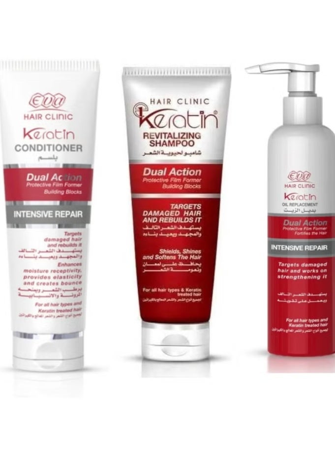 إيفا مجموعة إيفا كيراتين لترميم الشعر التالف