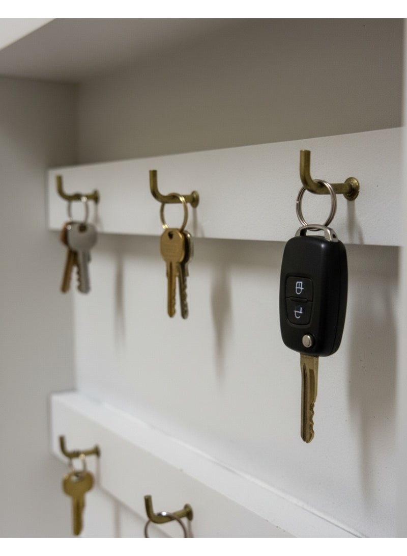 AASAI CART |Wooden Key Cabinet, Wall Mounted Key Holder, Decorative Key Box for Home, Decorative Unique Dutch House Wood Key Cabinet - | Premium Holder With 6-Hooks - Image 4