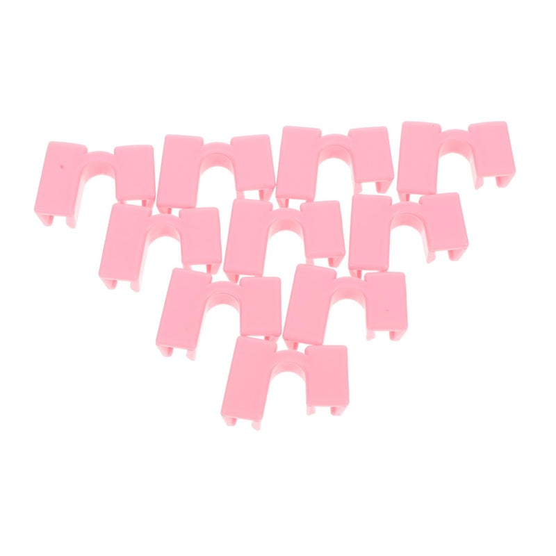 Pink Chopstick Training Helper Clips 10pcs Reusable for Beginners Adults Easy Learning - Image 2