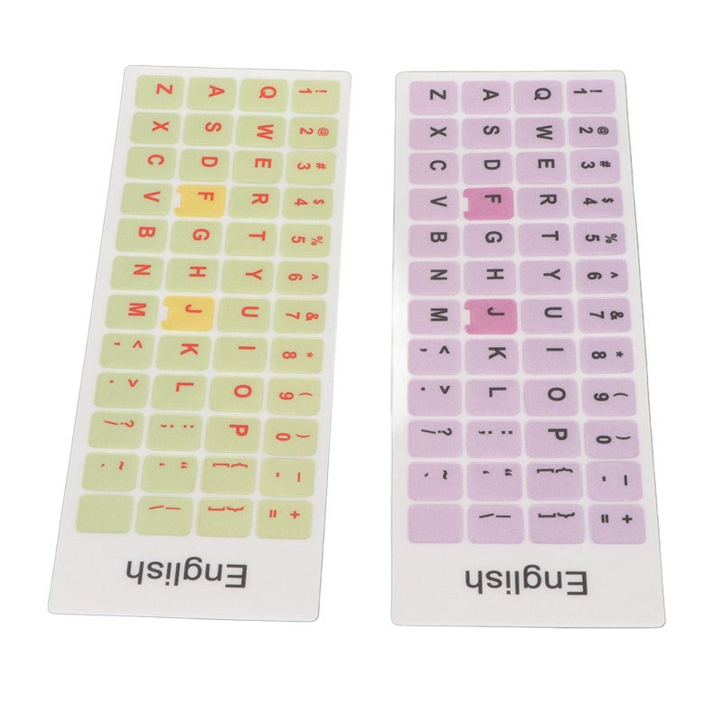 English Keyboard Stickers Waterproof PVC Keycaps Stickers for 10-17 Inch Laptop Desktop Keyboards - D Type - Image 5