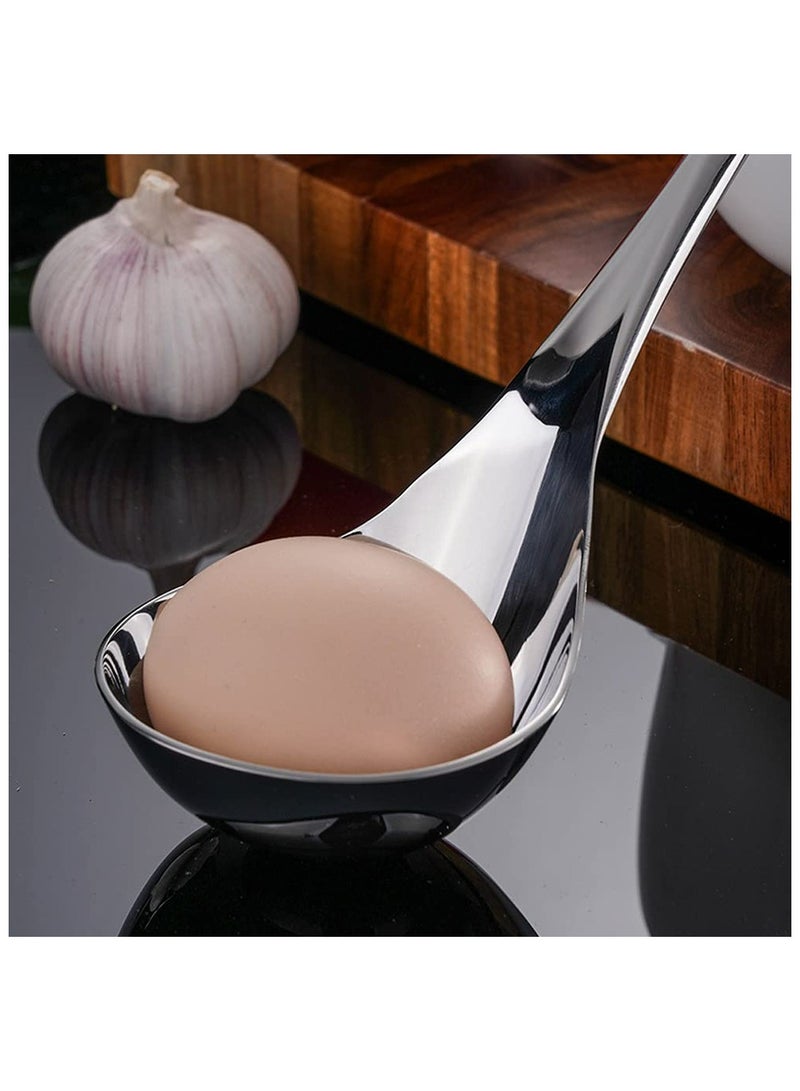 Blythornix Soup Spoon Stainless Steel, Soup Ladles for Serving, Large Cooking Ladles for Sauce Gravy Metal with Long Handle 2 Packs - Image 4