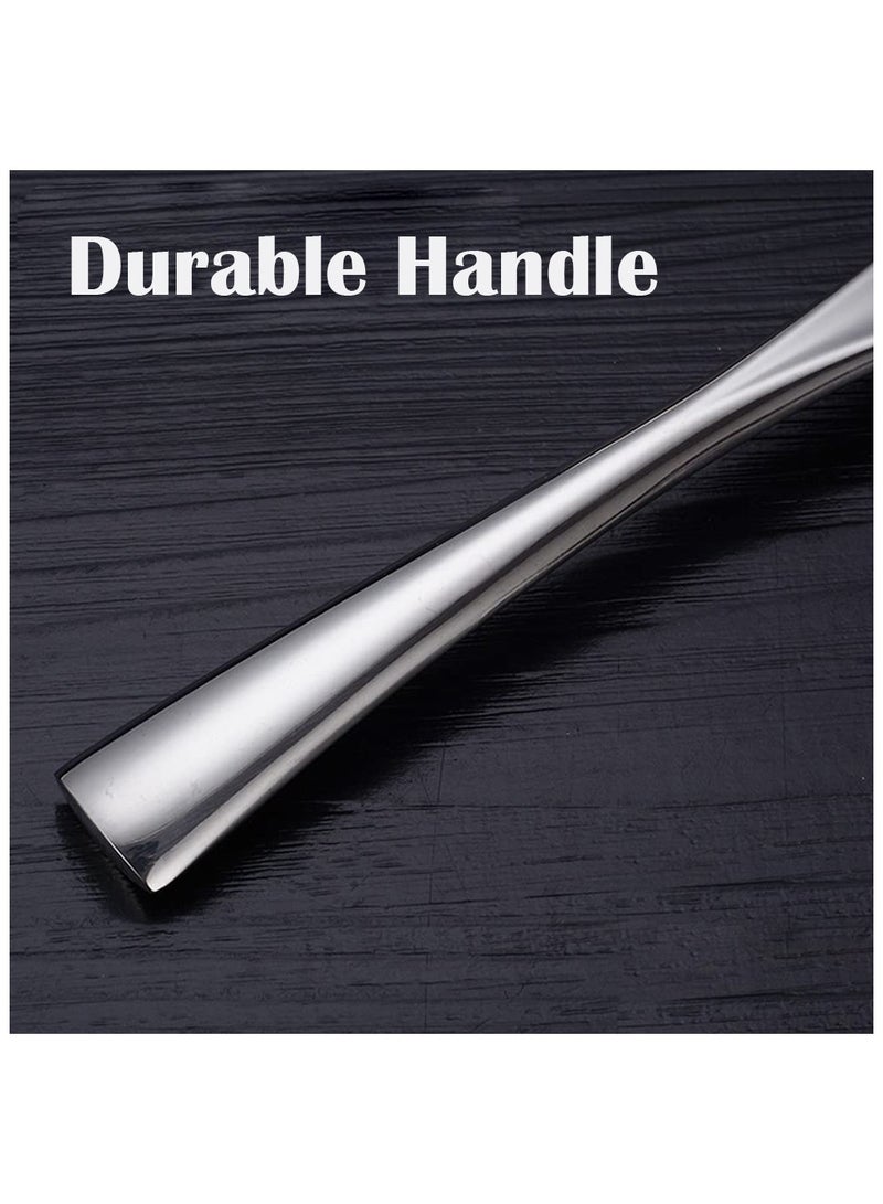 Blythornix Soup Spoon Stainless Steel, Soup Ladles for Serving, Large Cooking Ladles for Sauce Gravy Metal with Long Handle 2 Packs - Image 2