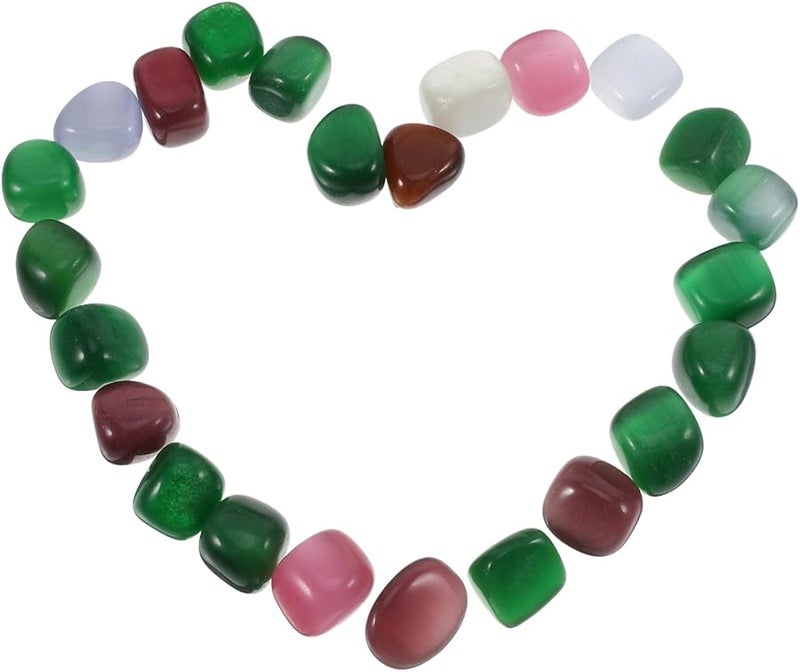 Multi Color Polished Quartz Stones 300g Natural Crystals for Planters Vases Fish Tanks Home Decor - Image 1