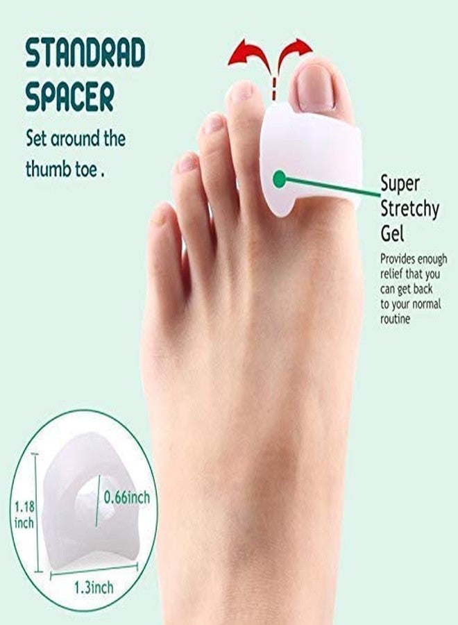 we3 Silicone Toe Corrector Kit | Toe Separators Spacers Straighteners | Hallux Valgus Hammer Toe Tailors Support - Image 4