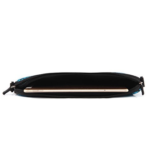 Youda 11.6-Inch Laptop Shoulder Messenger Carrying Bag Case Sleeve For 11" 11.6" 12" 12.5 inch Macbook/Notebook/Ultrabook/Chromebook, Mermaid Scale (Blue) - Image 5