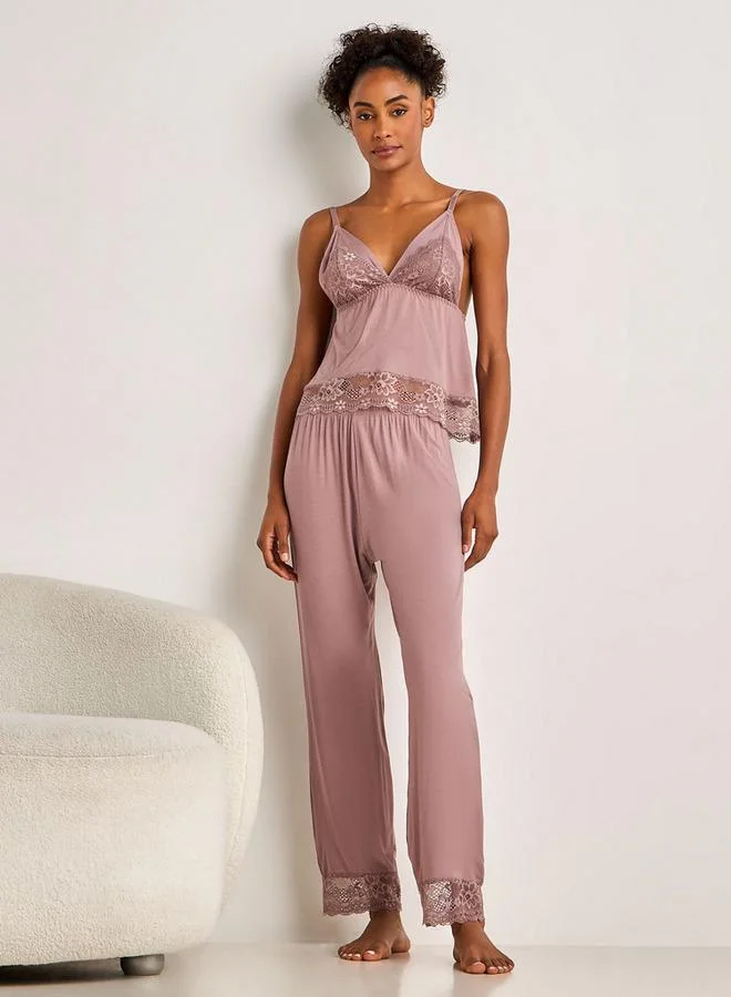 سبلاش فيڤ Pyjama Set Spaghetti Strap Top and Trousers