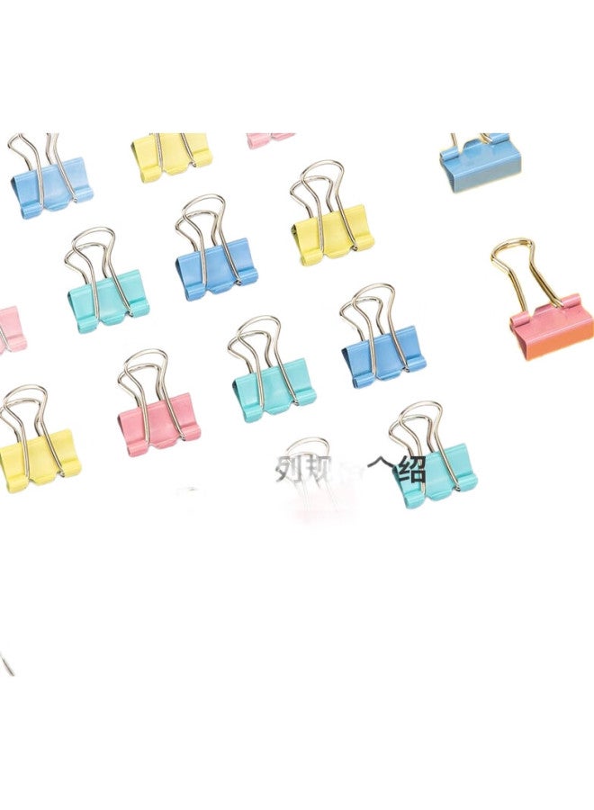 Deli [Super Popular] 60 Pieces 15Mm Colorful Long Tail Clips Binder Clips, 6# Small Metal Binder Clips For Documents And Files, Office Use, 60 Pieces/Tube, 8556 - Image 3