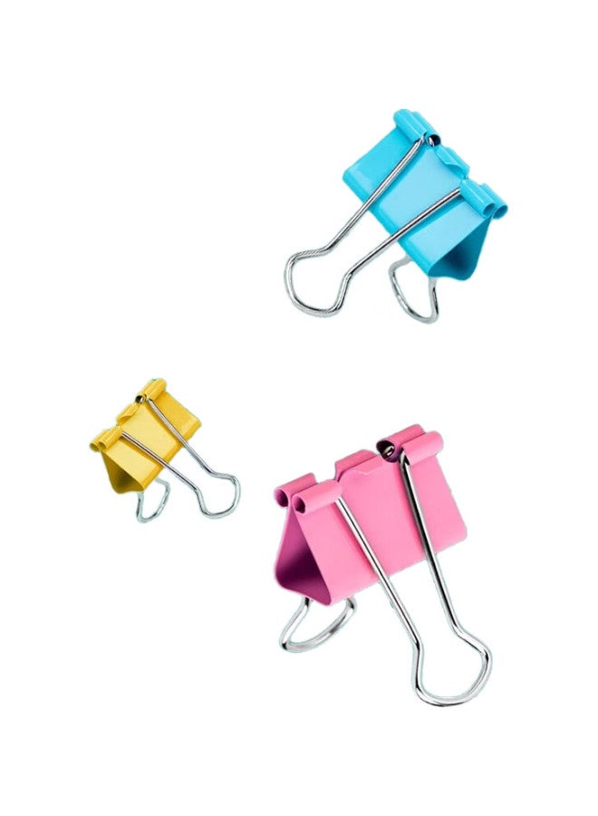 Deli [Super Popular] 60 Pieces 15Mm Colorful Long Tail Clips Binder Clips, 6# Small Metal Binder Clips For Documents And Files, Office Use, 60 Pieces/Tube, 8556 - Image 1