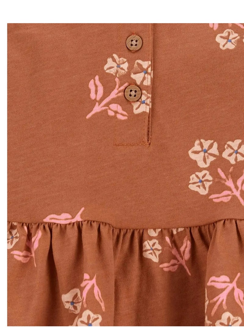 carter's Carter's Floral Sunsuit - Brown  - Image 2