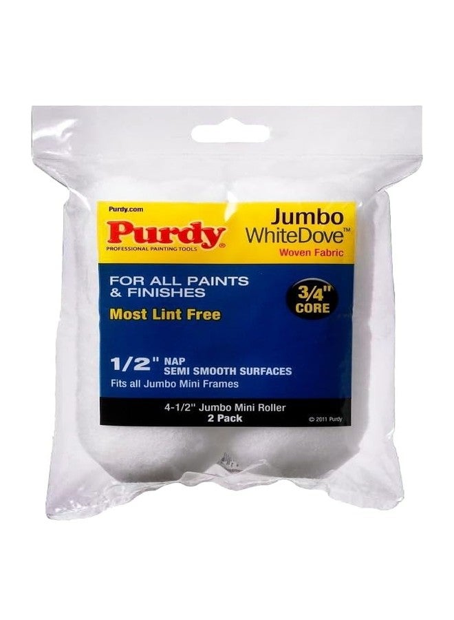 Purdy WhiteDove Jumbo Mini Roller Cover, 4-1/2 in. x 1/2 in., 2 count - Image 1