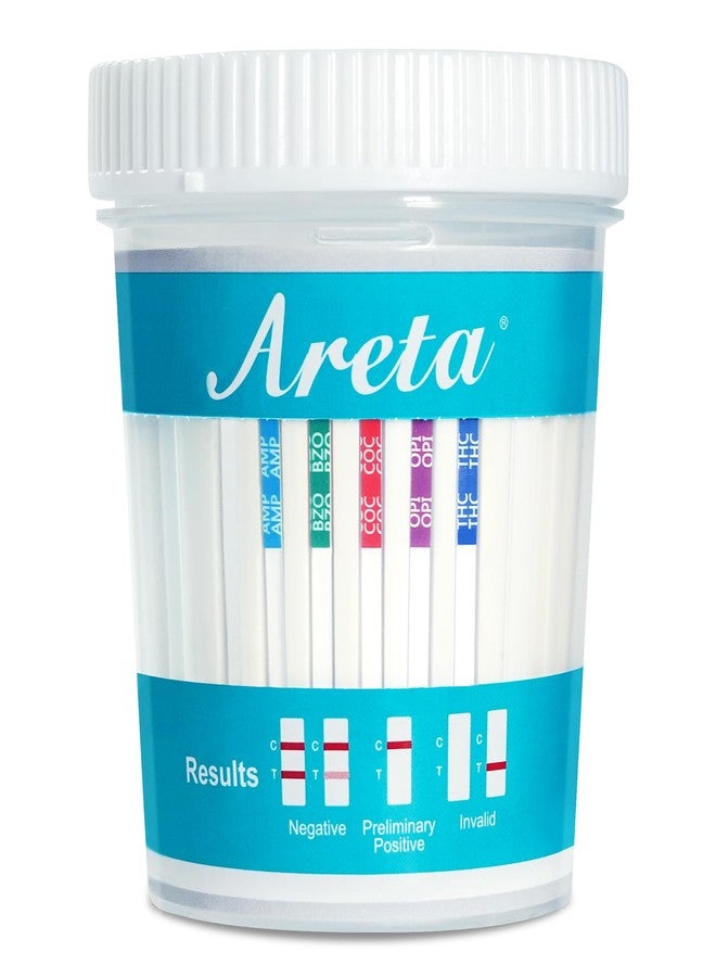 Areta Multi-Drug Test Cup: Over the Counter Use at Home Urine Test Kits Testing 5 Metabolite ACDOA-754 (10 Pack) - Image 3