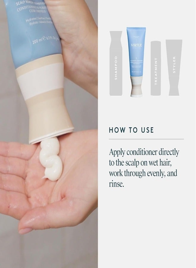 VIRTUE Scalp Remedy Conditioner 198ml â€“ Fragrance-Free, Microbiome Balancing, Color Safe, For Dry, Oily & Irritated Scalps - Image 3