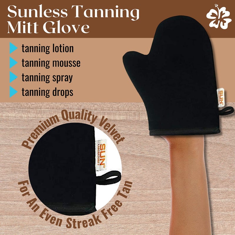 Sun Laboratories By Giesee Tanning Mitt - Deluxe Self Tanning Mitt, Lotion Applicator, and Glove Set for Easy Application - Sunless Tanning Lotion for Smooth, Even Tan - Image 3