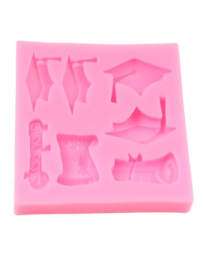 QDMOLDS قوالب سيليكون على شكل قبعة تخرج وشهادة بكالوريوس لتزيين الكيك والكب كيك والحلويات والشوكولاتة والطين البوليمري ومعجون السكر - Image 4