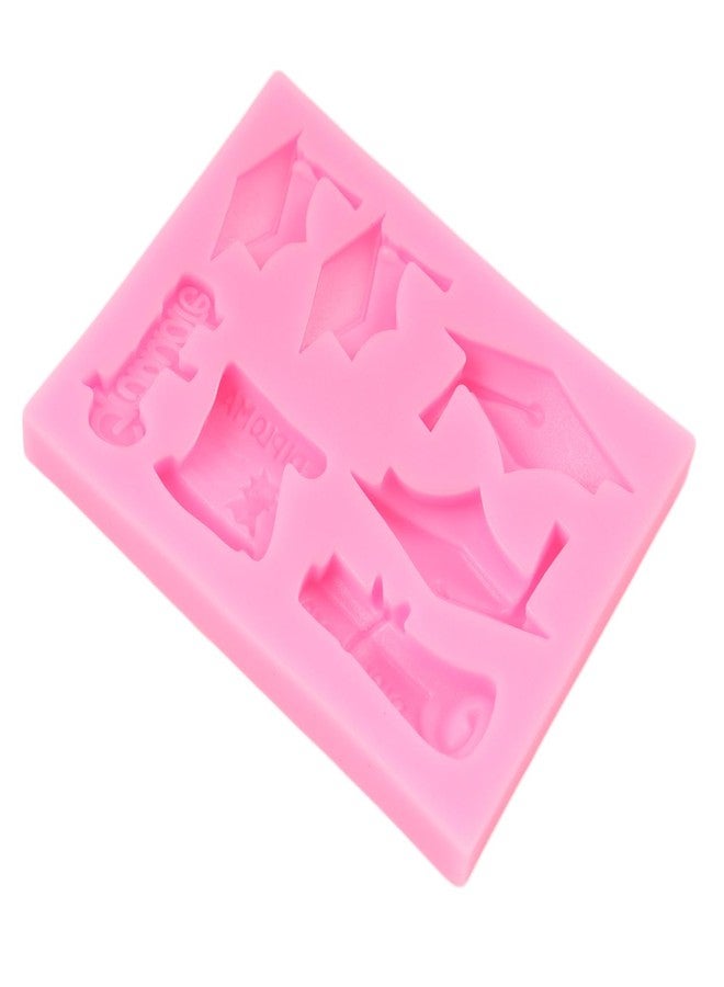 QDMOLDS قوالب سيليكون على شكل قبعة تخرج وشهادة بكالوريوس لتزيين الكيك والكب كيك والحلويات والشوكولاتة والطين البوليمري ومعجون السكر - Image 3