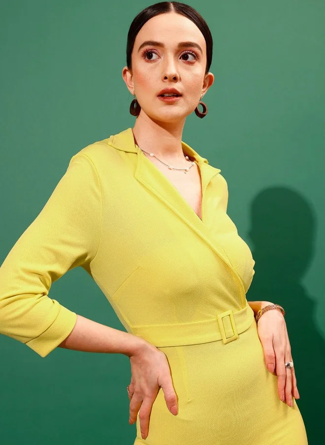 STREET 9 Yellow Sheath Dress for Women