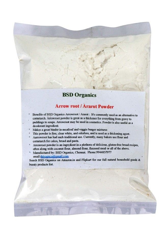 BSD Organics Powder Arrow Root/Ararot Powder For Gravy Puddings Soupsbread And More 25 Grams  - Image 1