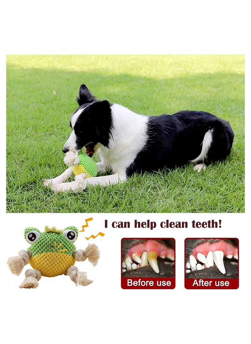 Y&D - SYOSI Plush Squeaky Dog Toys, Durable Chew Toy, for Puppy Teething, Interactive Stuffed Tug of War Toys with Tough Rope Legs Small Medium & Large Dogs - Image 1