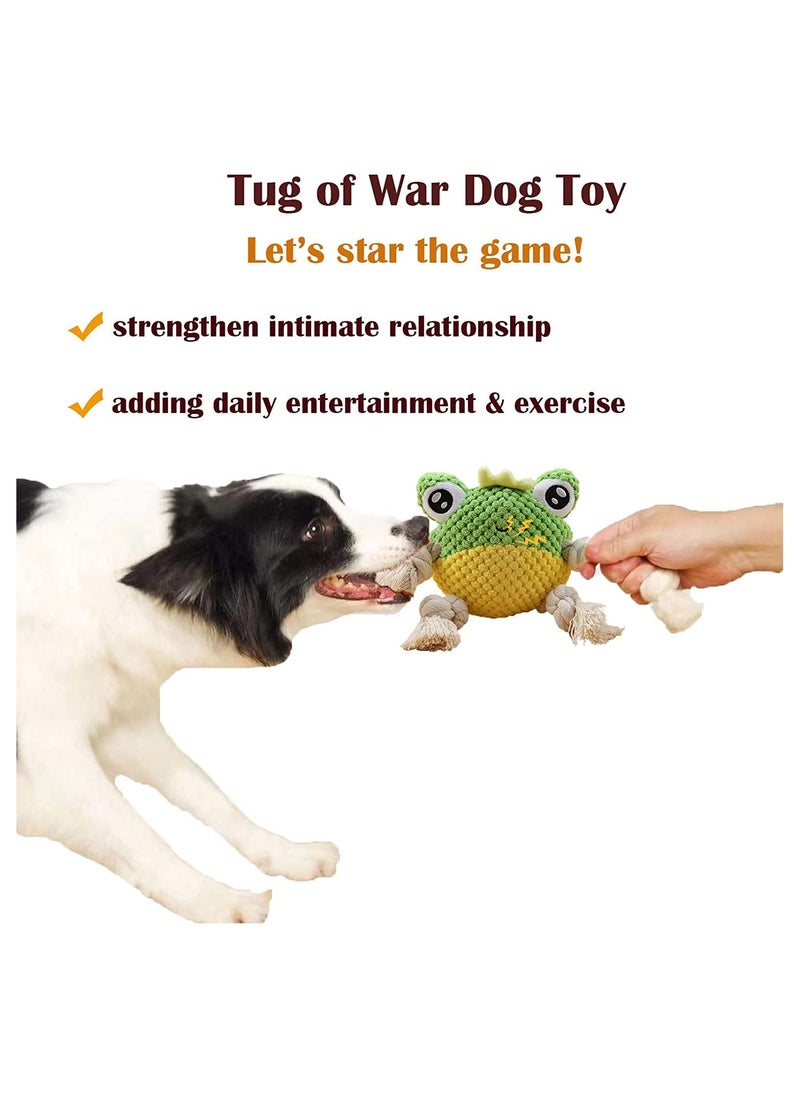 Y&D - SYOSI Plush Squeaky Dog Toys, Durable Chew Toy, for Puppy Teething, Interactive Stuffed Tug of War Toys with Tough Rope Legs Small Medium & Large Dogs - Image 1