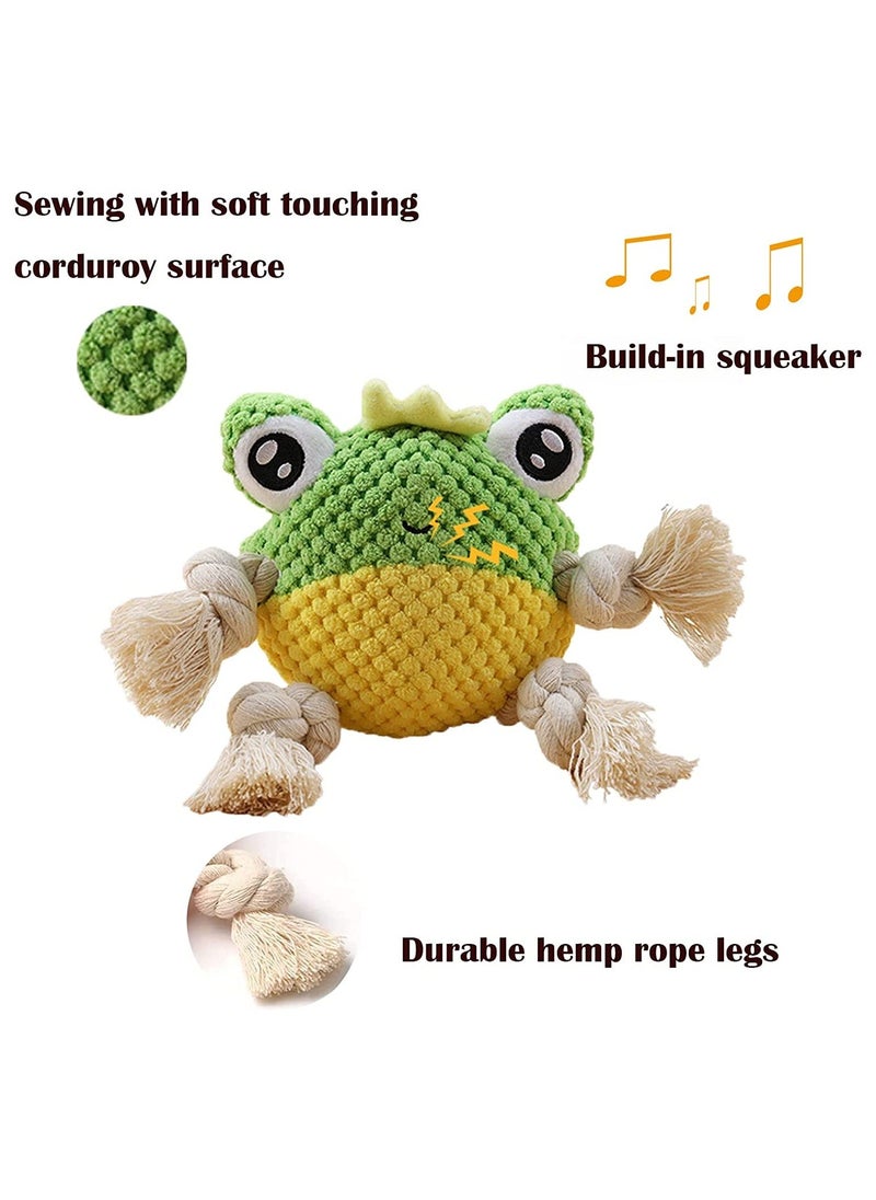 Y&D - SYOSI Plush Squeaky Dog Toys, Durable Chew Toy, for Puppy Teething, Interactive Stuffed Tug of War Toys with Tough Rope Legs Small Medium & Large Dogs - Image 1