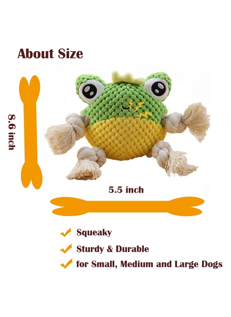 Y&D - SYOSI Plush Squeaky Dog Toys, Durable Chew Toy, for Puppy Teething, Interactive Stuffed Tug of War Toys with Tough Rope Legs Small Medium & Large Dogs - Image 1